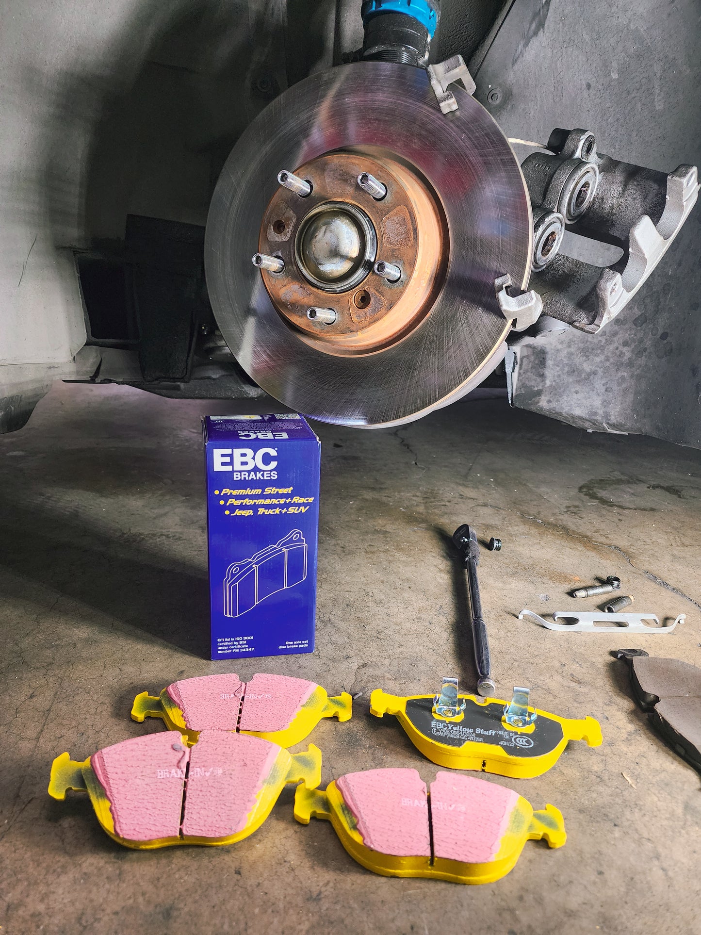 BMW E38 750il Performance brakes pads EBC yellow BMW E52 Z8 Alpina