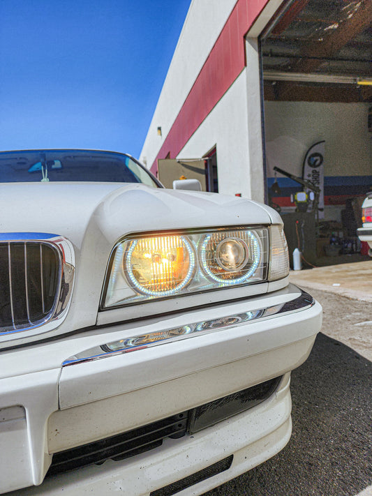 Bmw E38 yellow/french high beam bulb pair