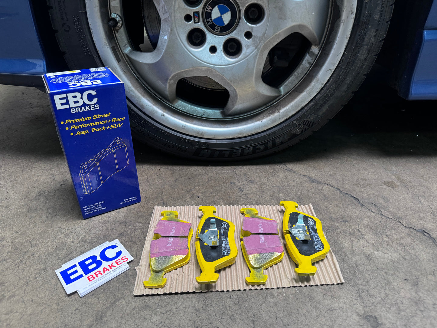 BMW EBC Yellowstuff Performance Brake Pad Set E36 M3 E34 M5 E32 740i 750il E34